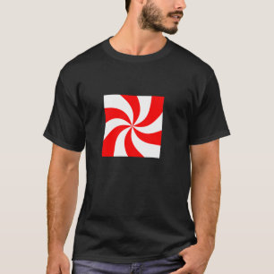 Camiseta Candy Swirl Lollipop tradicional Feliz Navidad X