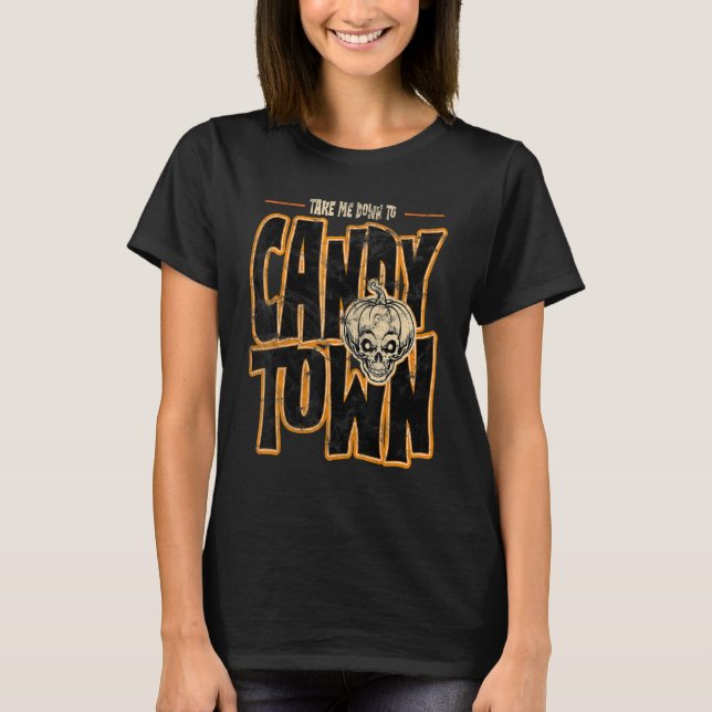 Camiseta Candy Town Crazy Pumpkin Head (Anverso)