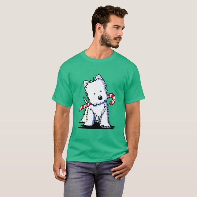 Camiseta Candycane Cutie Westie (Anverso completo)