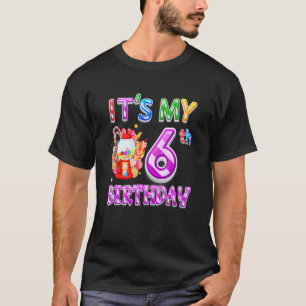Camiseta Candyland Chica de 6 años es mi 6to cumpleaños