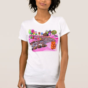 Camiseta Candyland rosado