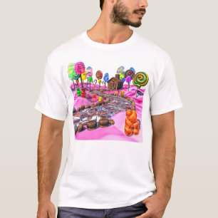 Camiseta Candyland rosado