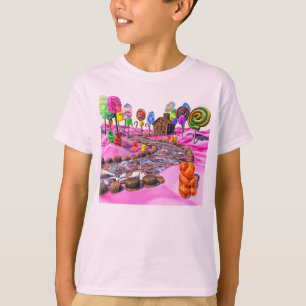 Camiseta Candyland rosado