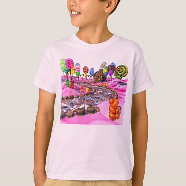 Camiseta Candyland rosado (Anverso)