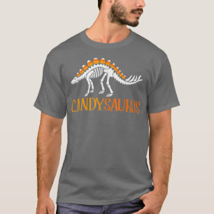 Camiseta Candysaurus Lazy Halloween disstume divertida dino