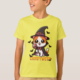Camiseta candyween - halloween de brujas gatas
