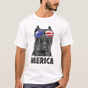 Camiseta Cane Corso 4 De Julio Merica Hombres Bandera Ameri