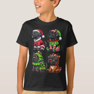 Camiseta Cane Corso Árbol de Navidad Santa Elf Perro disfra