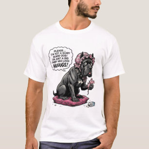 Camiseta Cane Corso Divertido Peekaboo