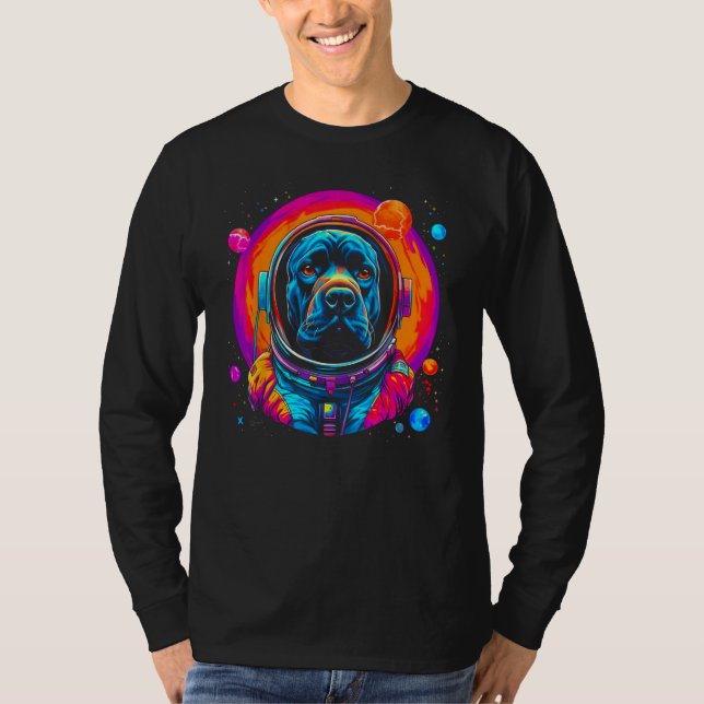 Camiseta Cane Corso Dog Astronaut in Space (Anverso)
