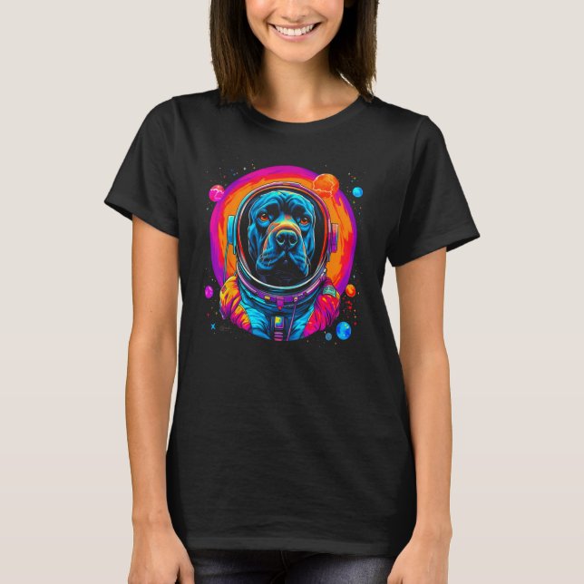 Camiseta Cane Corso Dog Astronaut in Space (Anverso)