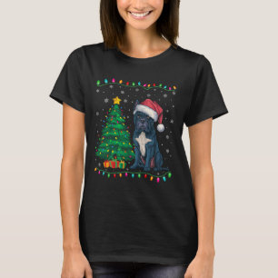 Camiseta Cane Corso Dog Santa Hat Hombres Mujeres Niños Árb