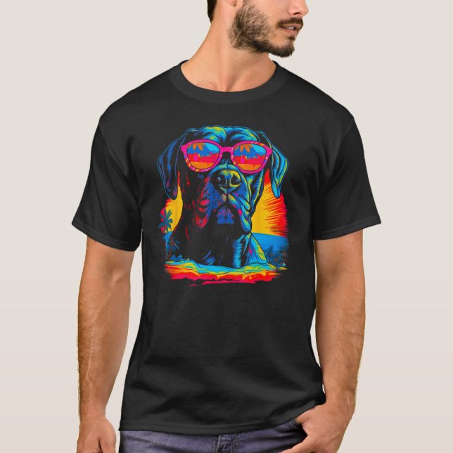 Camiseta Cane Corso Dog Summer Party (Anverso)