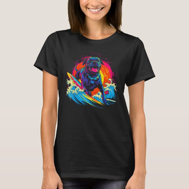 Camiseta Cane Corso Dog Surfer (Anverso)