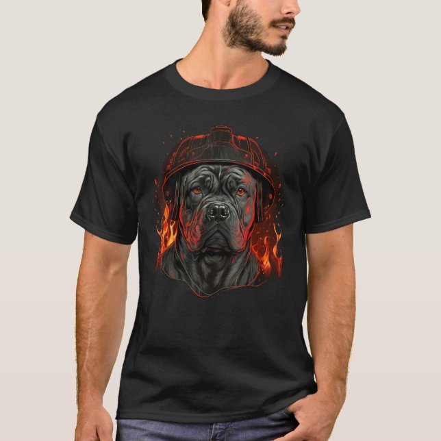 Camiseta Cane Corso Fireman on Firefighter Cane Corso (Anverso)
