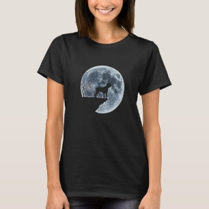 Camiseta Cane Corso Halloween Costume Moon Silhouette