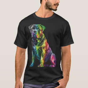Camiseta Cane Corso Italiano Mastiff Colorful Pop Tye