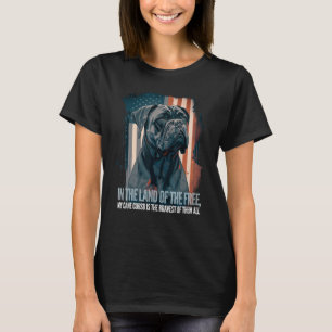Camiseta Cane Corso italiano Mastiff Dog Patriótico USA Ame
