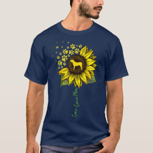Camiseta Cane Corso Mom Sunflower Italian Mastiff Gifts