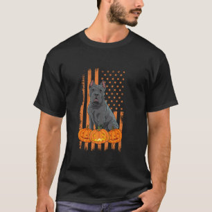Camiseta Cane Corso Perro Bandera Americana Halloween Patri