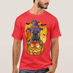 Camiseta Cane Corso Witch Pumpkin Halloween Perro Lover Fun