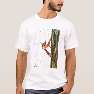 Camiseta Canela acuática de la ardilla de bebé