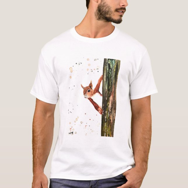 Camiseta Canela acuática de la ardilla de bebé (Anverso)