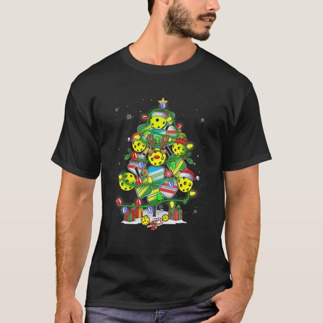 Camiseta Canela de bola de bola de nieve de árbol de navida (Anverso)