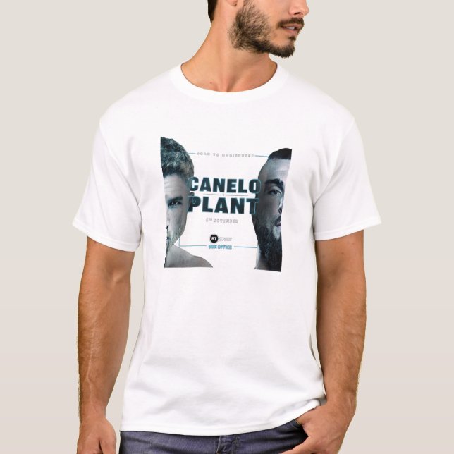 Camiseta Canelo Alvarez vs Caleb Plantar contra el boxeo (Anverso)