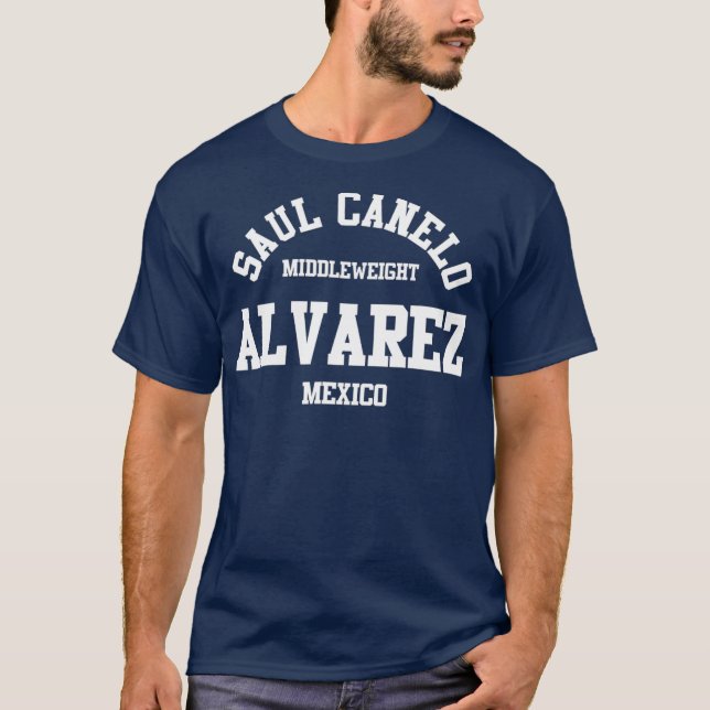 Camiseta Canelo Boxing Alvarez México Gym Peso medio (Anverso)