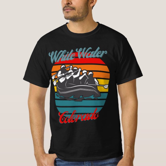 Camiseta Cañería blanca de aguas blancas de Colorado (Anverso)