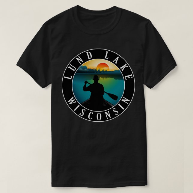 Camiseta Cañería de Lund Lake Wisconsin (Diseño del anverso)