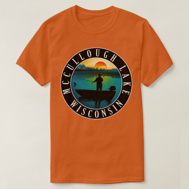 Camiseta Cañería en el lago McCullough Wisconsin (Diseño del anverso)