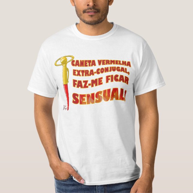 Camiseta Caneta Vermelha Extra-Conjugal (Anverso)