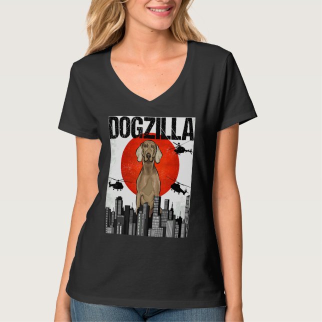 Camiseta Canezilla Dogzilla japonés Wei Marana (Anverso)