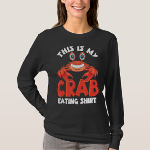 Camiseta Cangrejo animal de mar de mariscos que come cangre
