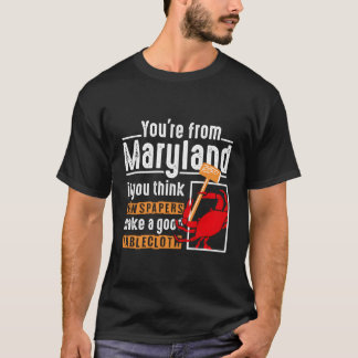 Camiseta Cangrejo azul de Maryland Fundido Hombres Cangrejo