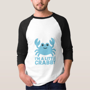 Camiseta Cangrejo Azul Pastel – Suave “Estoy un Poco Irrita