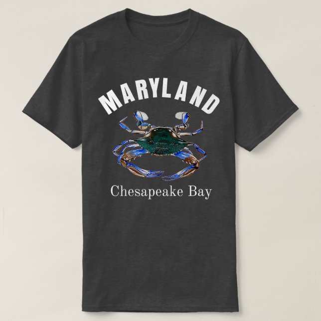 Camiseta Cangrejo azul pintado en la bahía de Chesapeake de (Diseño del anverso)