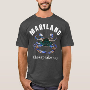 Camiseta Cangrejo azul pintado en la bahía de Chesapeake de