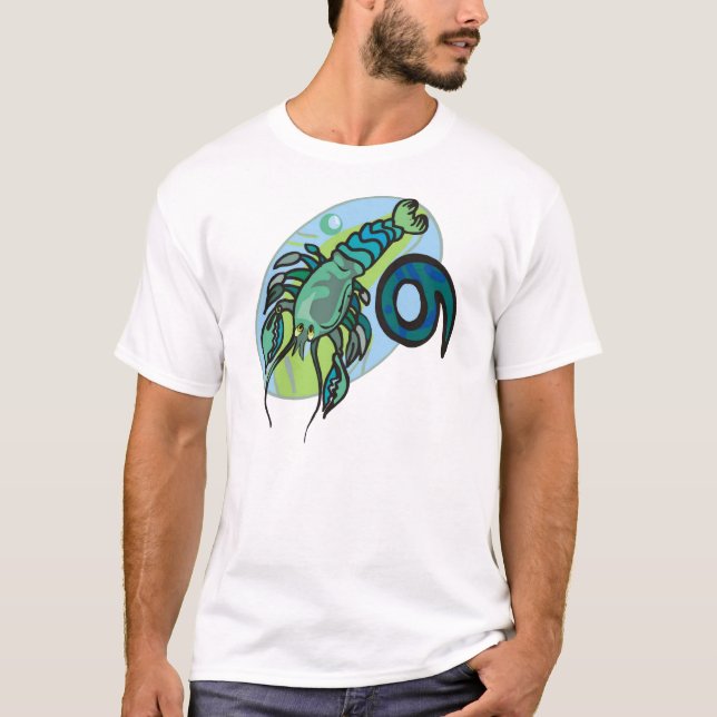 Camiseta Cangrejo cancerígeno con símbolo de los años 70 (Anverso)