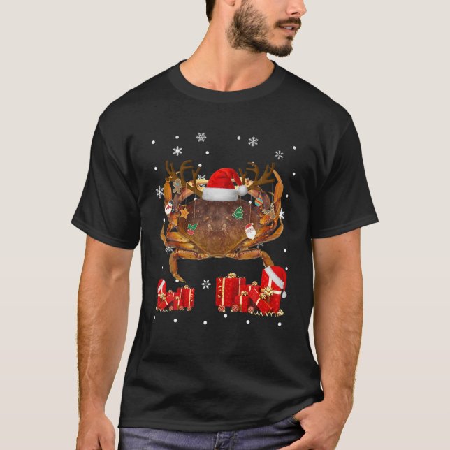 Camiseta Cangrejo cangrejo gracioso cangrejo de reno de San (Anverso)