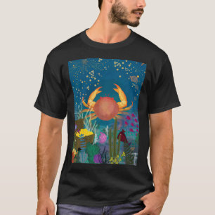 Camiseta Cangrejo Celestial & Tesoro: Un Zodíaco Caprichoso