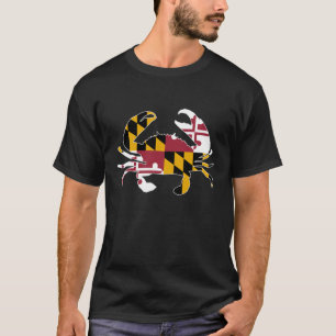 Camiseta Cangrejo con bandera de Maryland