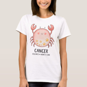 Camiseta Cangrejo con estrellas de cáncer