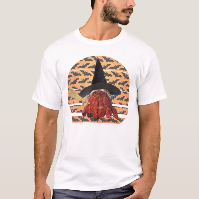 Camiseta Cangrejo de bruja Funny Halloween Hermit Crab Love (Anverso)