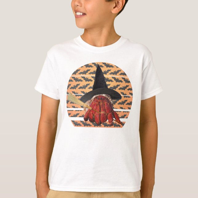 Camiseta Cangrejo de bruja Funny Halloween Hermit Crab Love (Anverso)