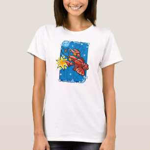Camiseta Cangrejo de cáncer en el cielo nocturno