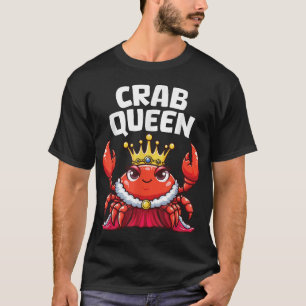 Camiseta Cangrejo de cangrejo de mariscos de la reina del c