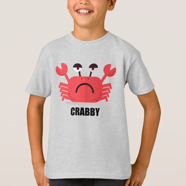 Camiseta Cangrejo de cangrejo simple y dulce (Anverso)